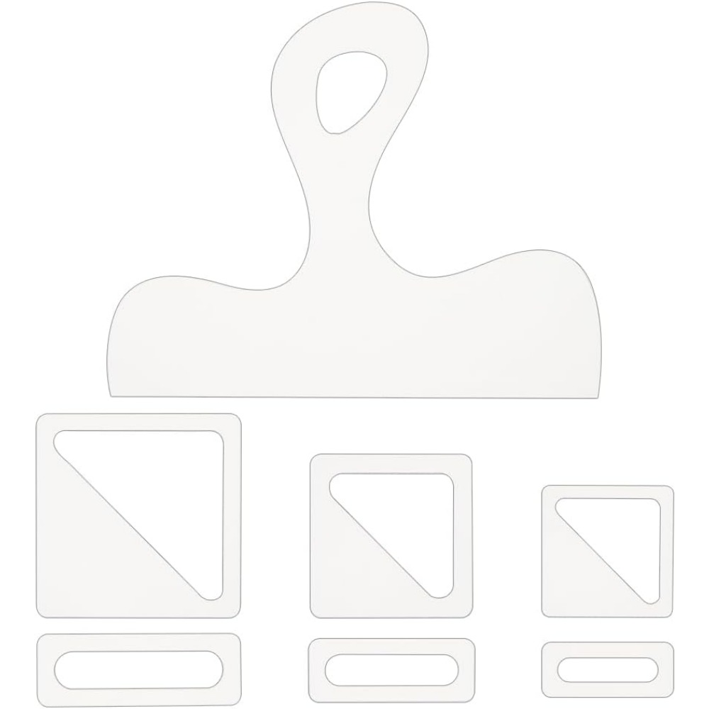 Woodworking Hardware - 7Pcs Charcuterie Template Acrylic Handle Cutting
