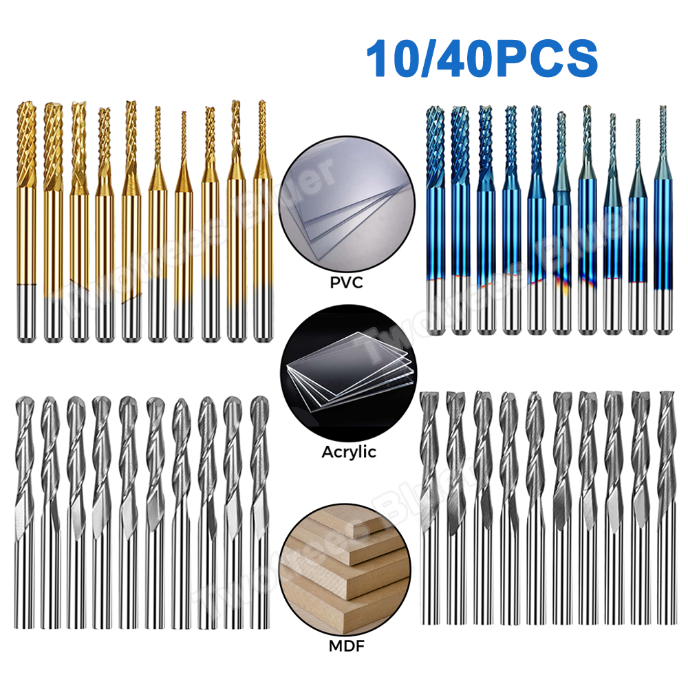 Woodworking Hardware - Laser Woodworking Tools Titanium Coat End