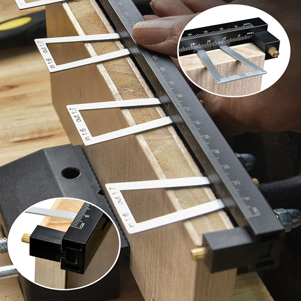 Woodworking Kumiko - 28pc/set Dovetail Tenon Marking Gauge, Woodworking