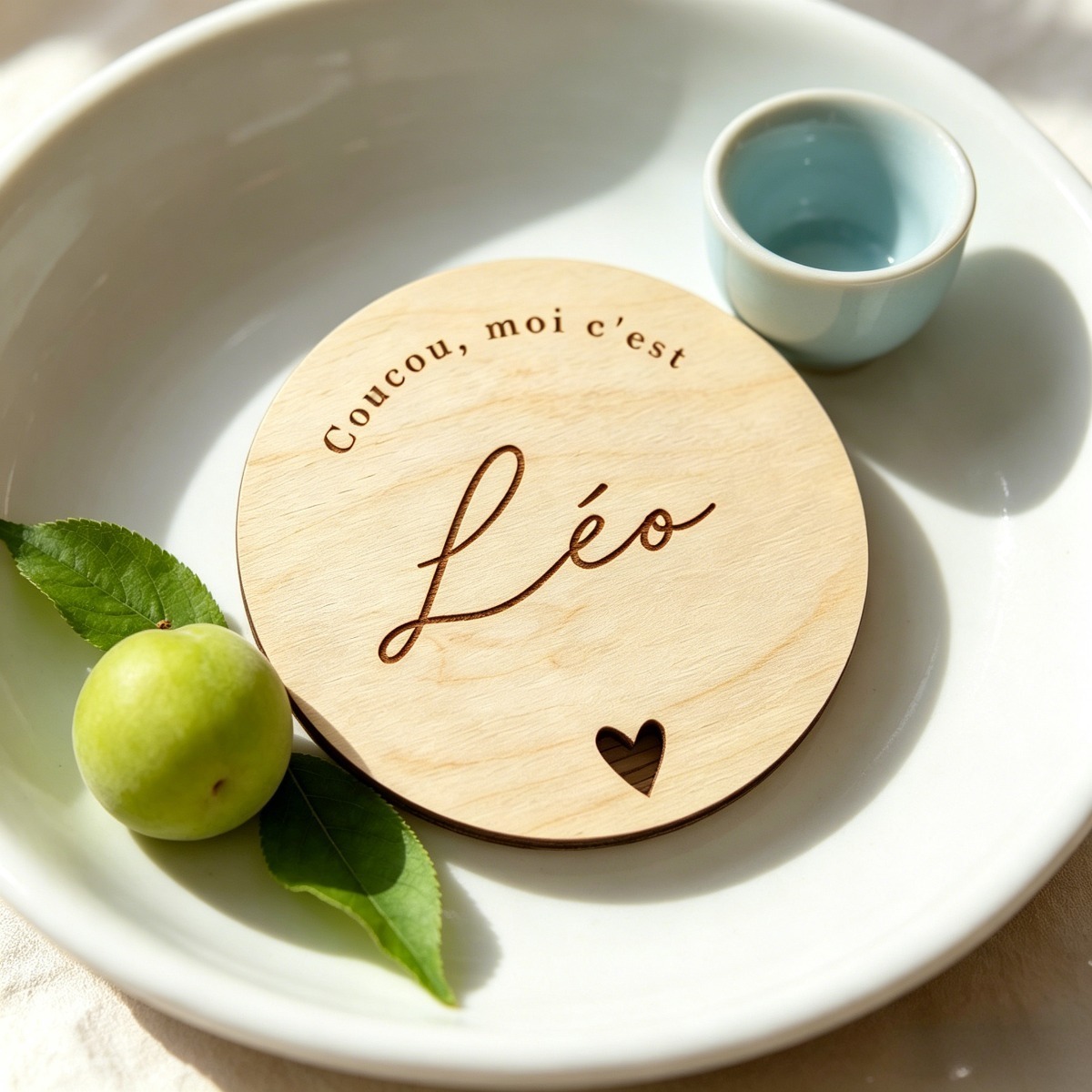 Woodworking Laser - Custom Round Wooden Name Plaque, Laser