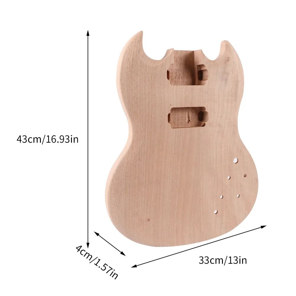 Wood Woodworking - High-grade electric guitar body I9328 mahogany