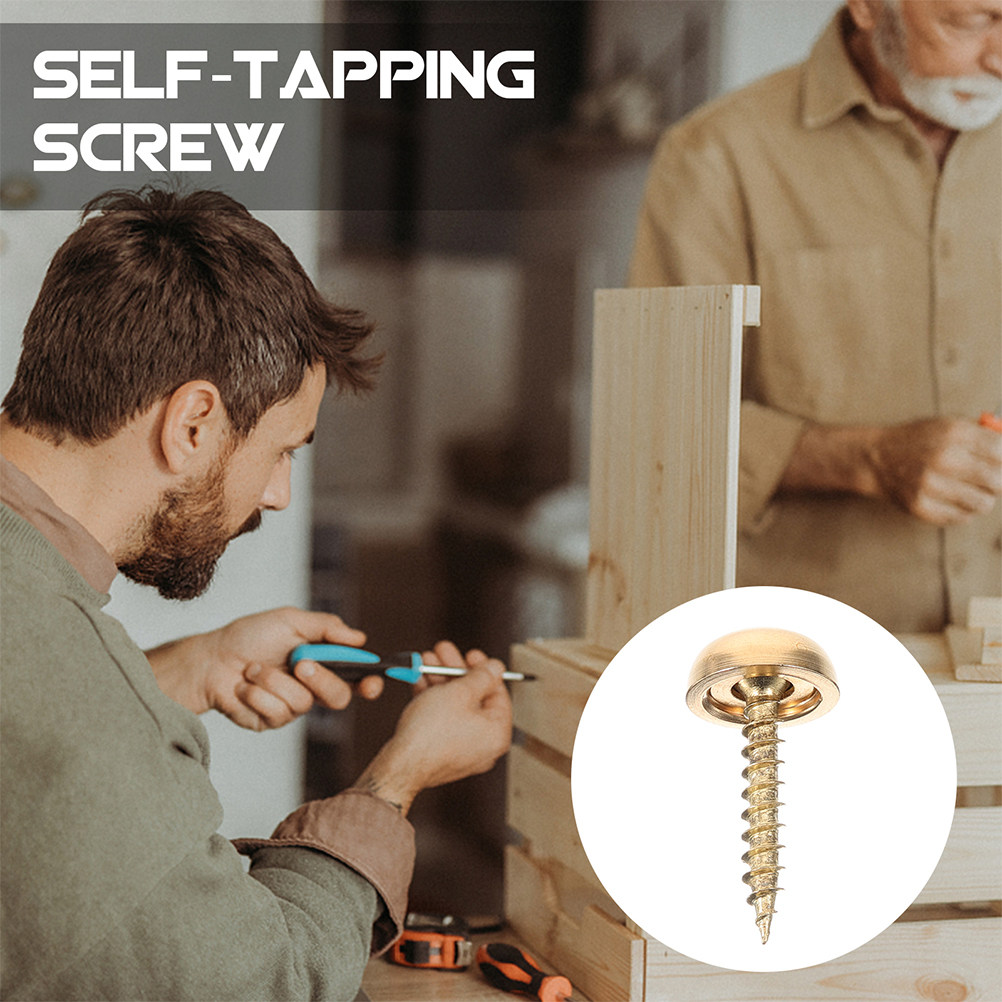 Woodworking Projects Art - 8Pcs Decorative Cap Screws Brass Mirror