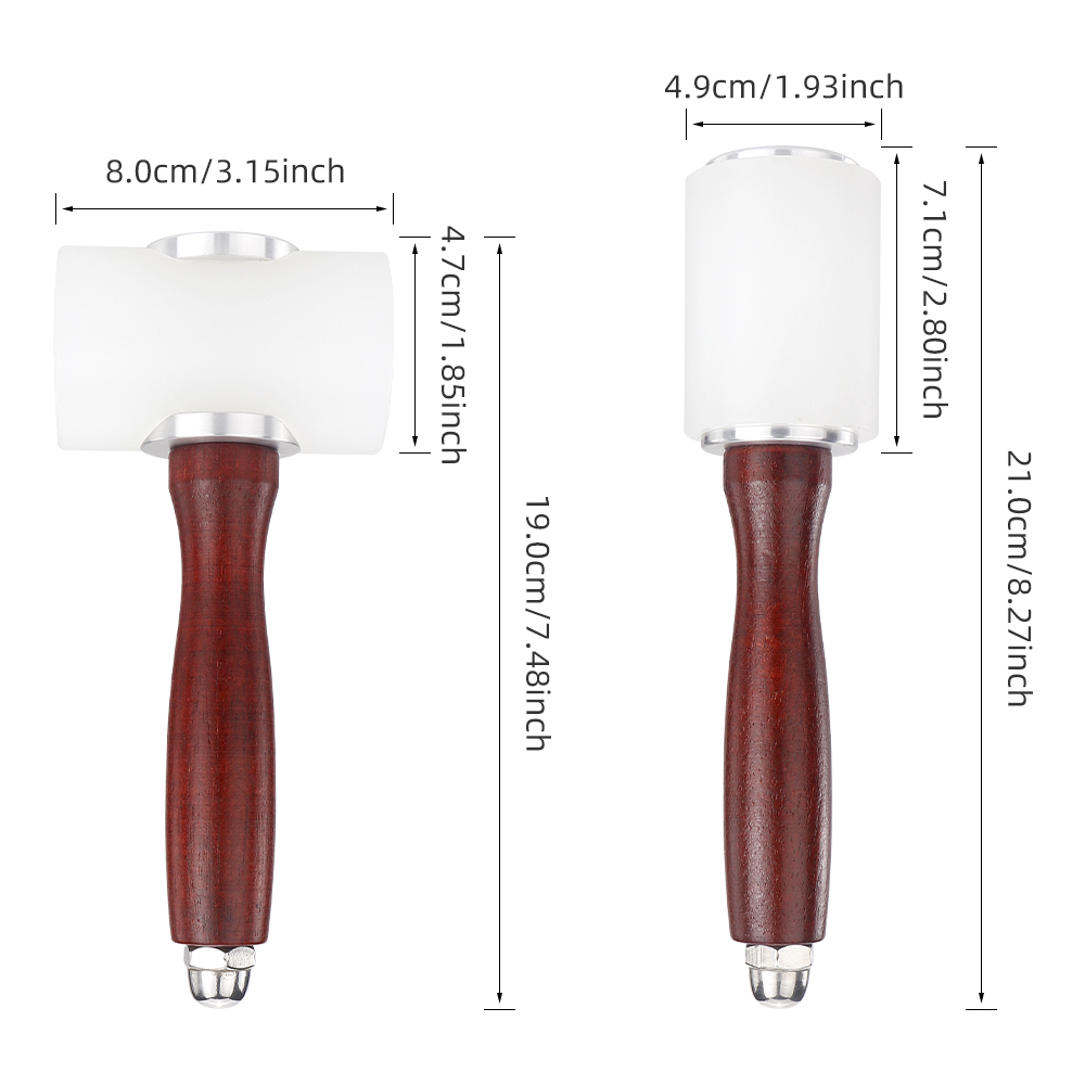 Leather DIY Carving Hammer Lea - Wooden Mallet Carving ulasan dan harga
