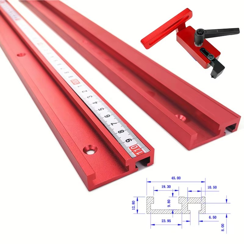1PC Chute Aluminium alloy T-tr - Woodworking Plan ulasan dan harga