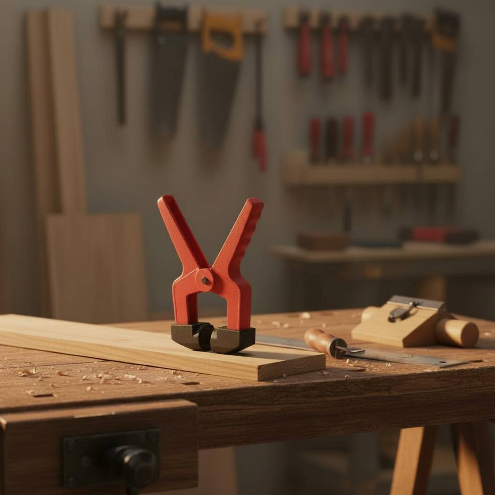 Triangular Clamp Clamp Red Col - Woodworking Clamp ulasan dan harga
