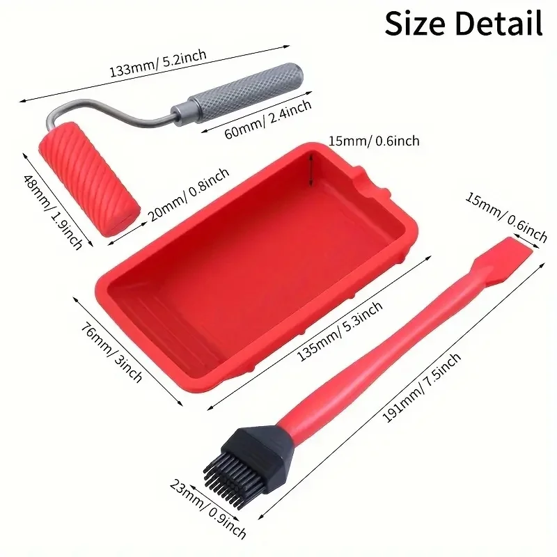 Silicone Glue Roller with Tray - Woodworking Projects Art ulasan dan harga