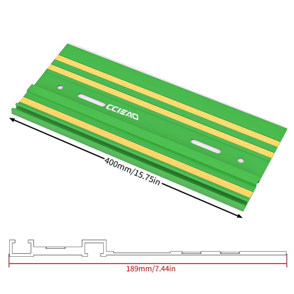 400mm Aluminum Guide Rail Trac - Woodworking Kumiko ulasan dan harga