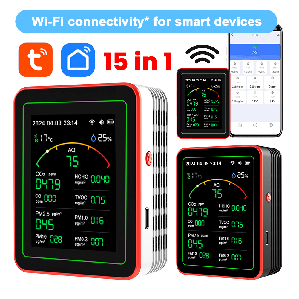 Tuya WiFi 15-in-1 Household CO - Woodworking Apps ulasan dan harga