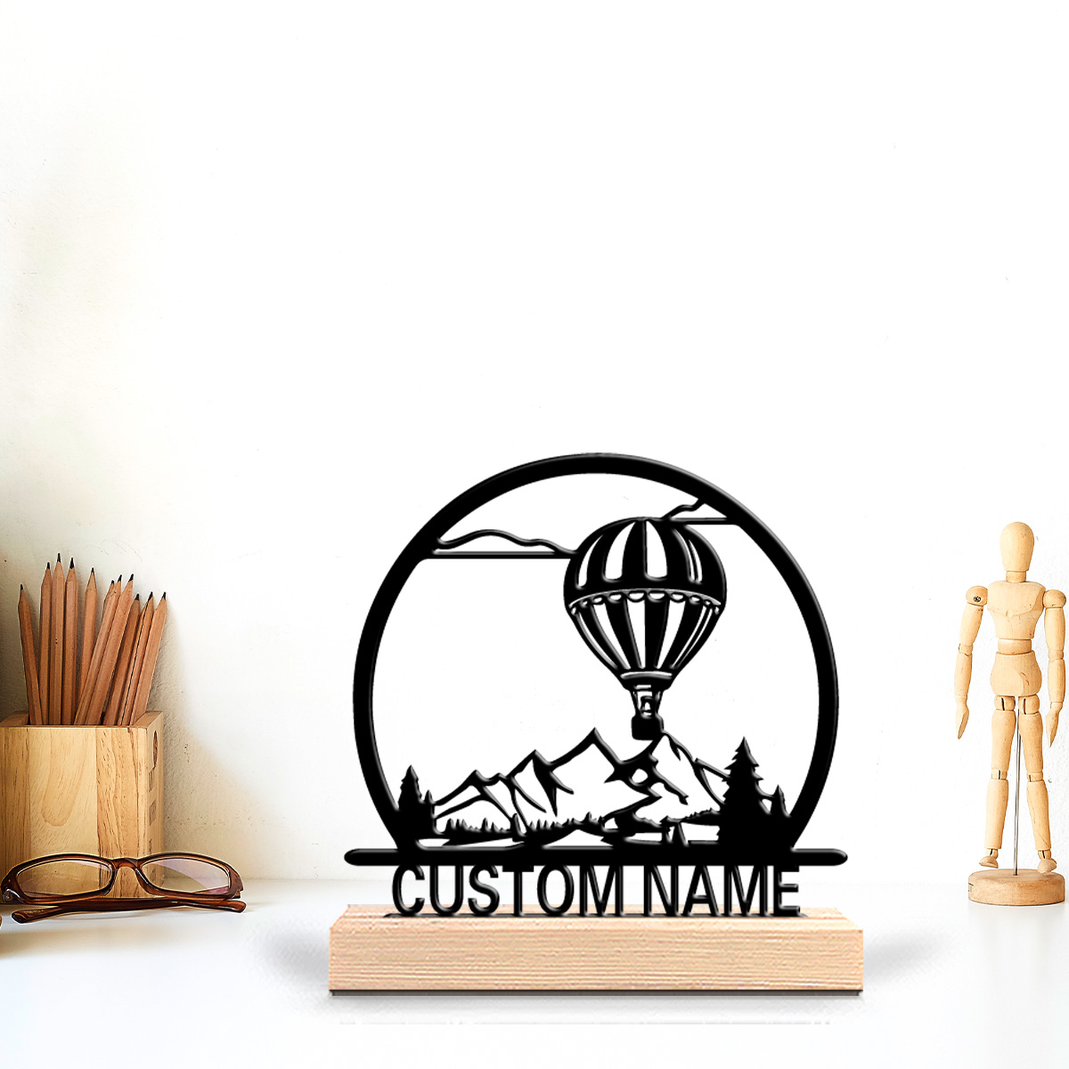 1pc Hot air balloon Customized - Wood Woodworking ulasan dan harga
