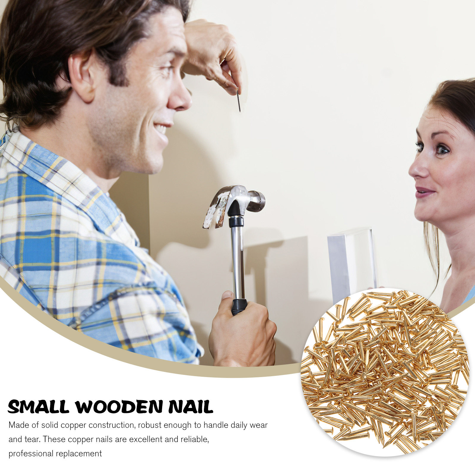 1Pack Robust Solid Copper Nail - Woodworking Projects Art ulasan dan harga