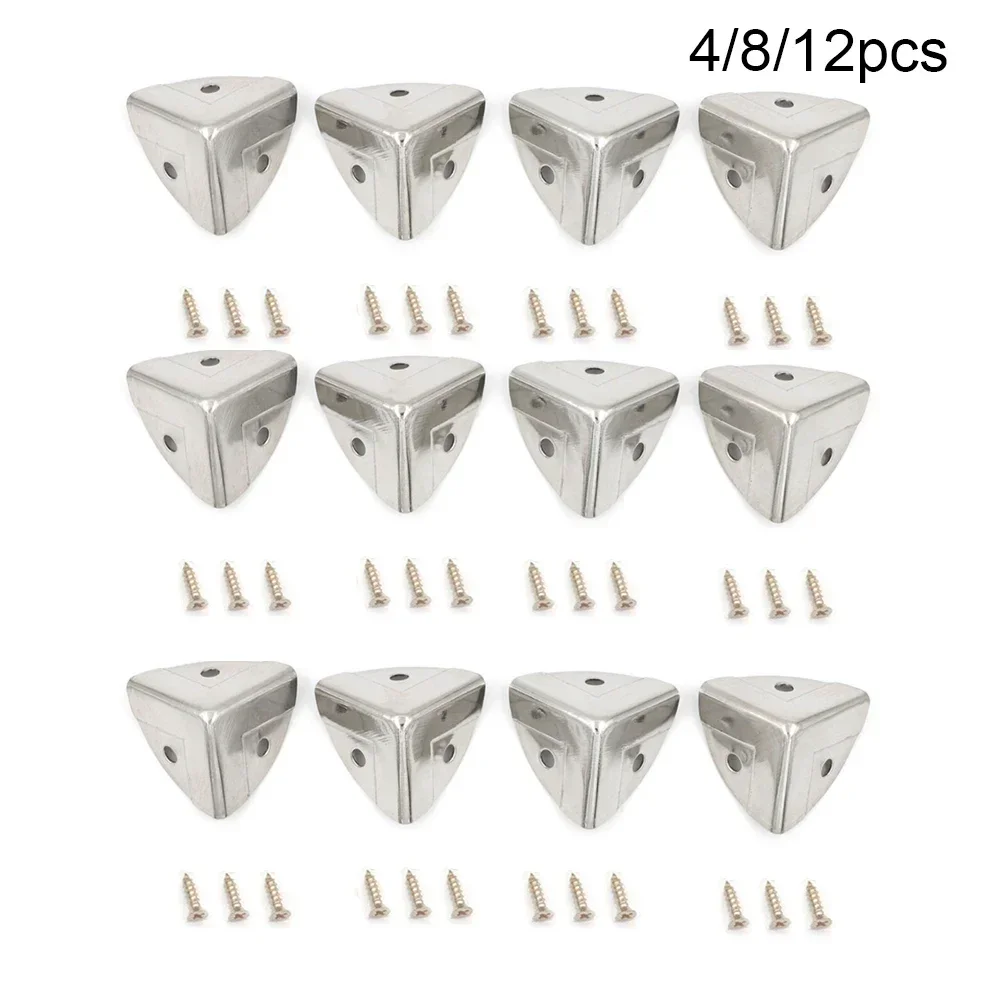 4/8/12pc Metal Box Corner Prot - Woodworking Hardware ulasan dan harga