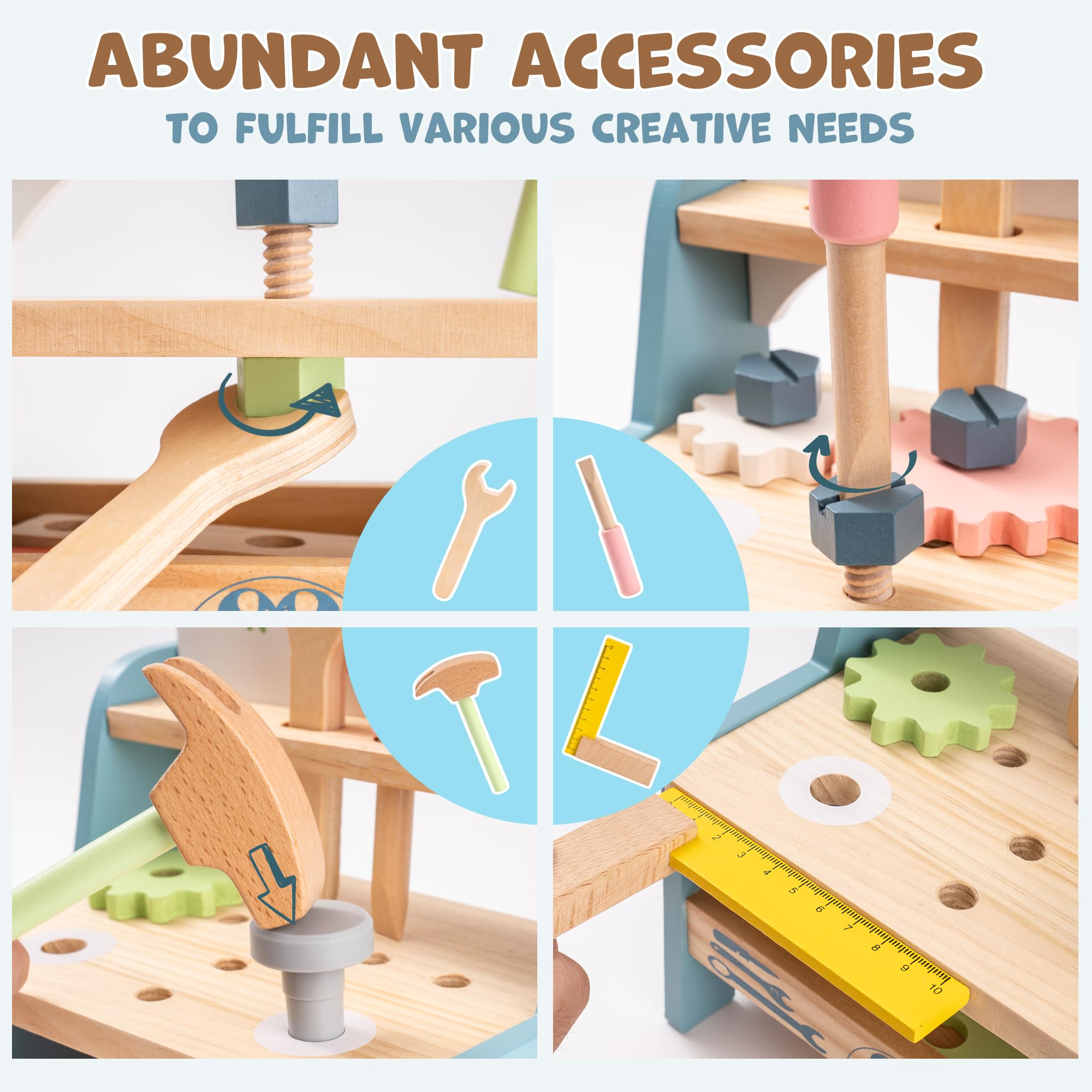 ROBUD Mini Wooden Play Tool Wo - Woodworking Plan ulasan dan harga