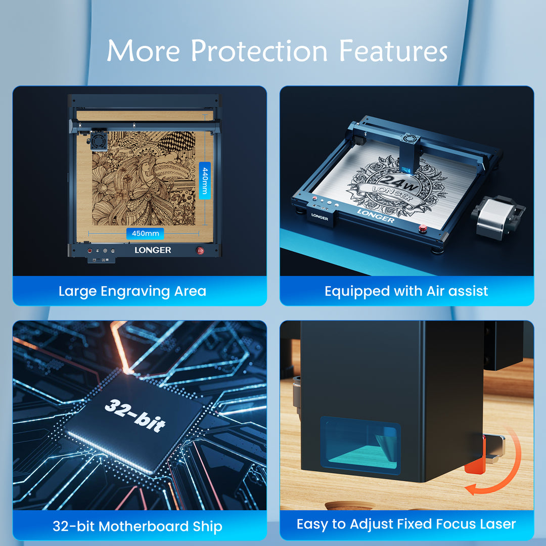 LONGER Laser B1 40W Engraver C - Woodworking Apps ulasan dan harga