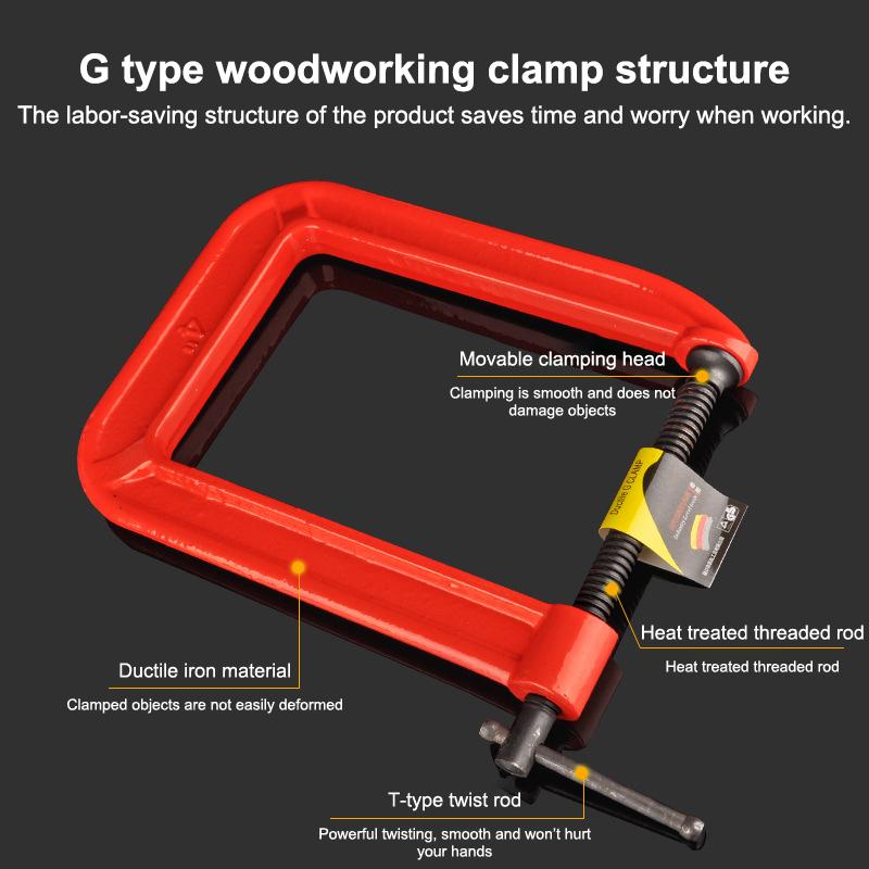 G Clamp Deep Reach C Clamp 1/1 - Woodworking Clamp ulasan dan harga
