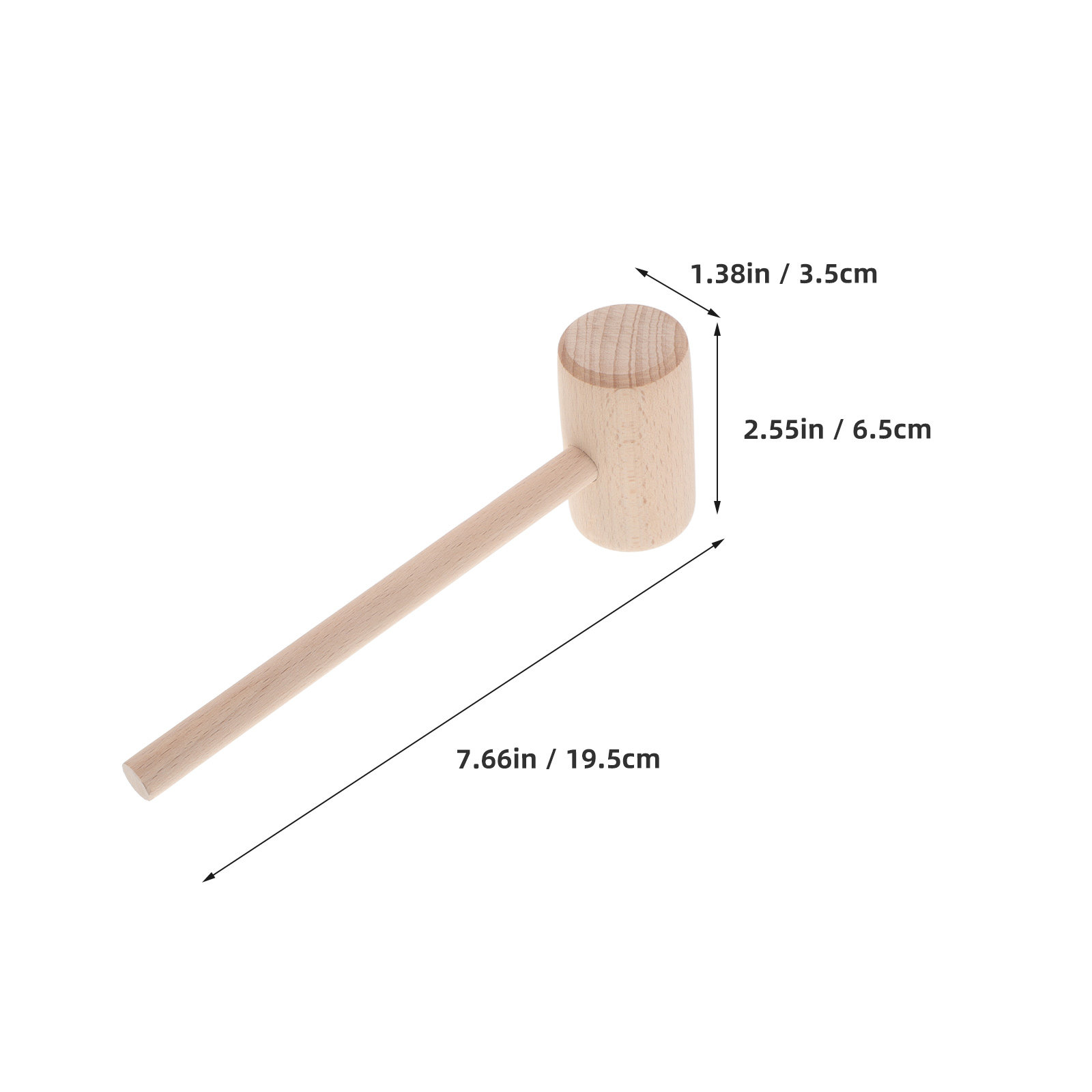 Crafts Wooden Hammer DIY Woodw - Wooden Mallet Carving ulasan dan harga