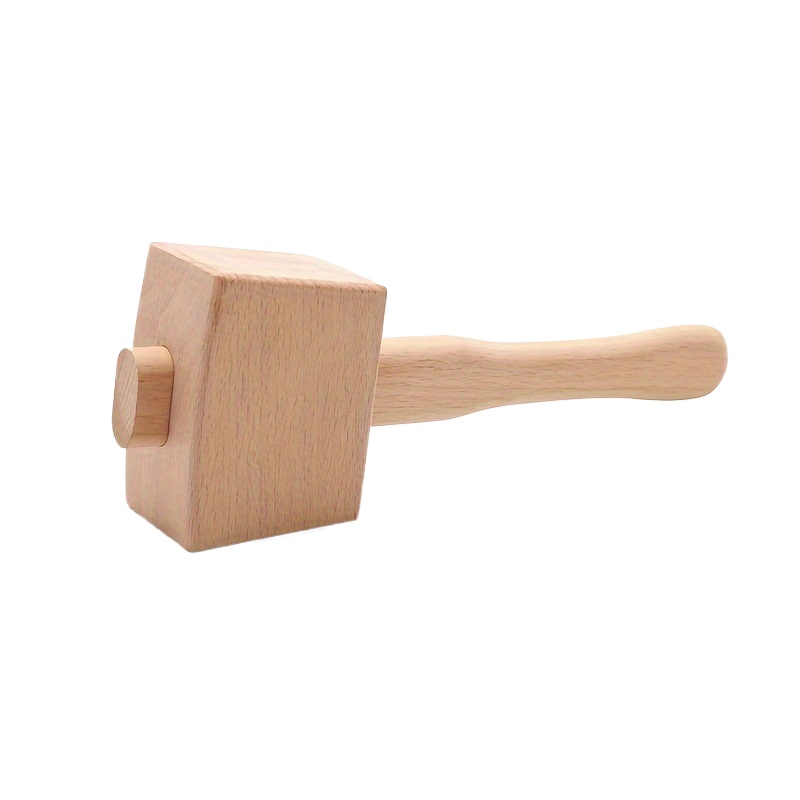 1Pc DIY Leather Beech Solid Wo - Wooden Mallet Carving ulasan dan harga