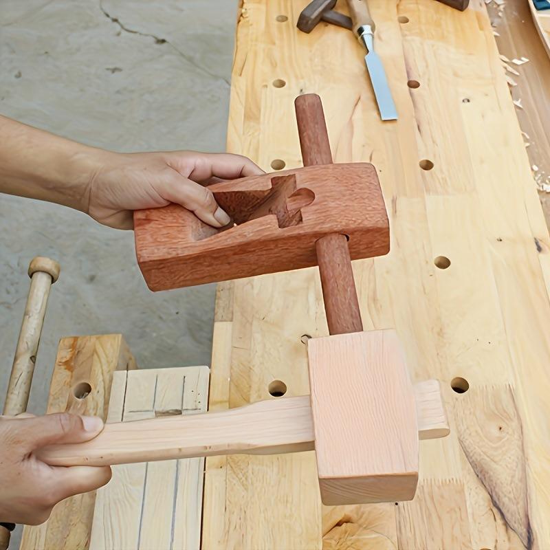 1Pc DIY Leather Beech Solid Wo - Wooden Mallet Carving ulasan dan harga