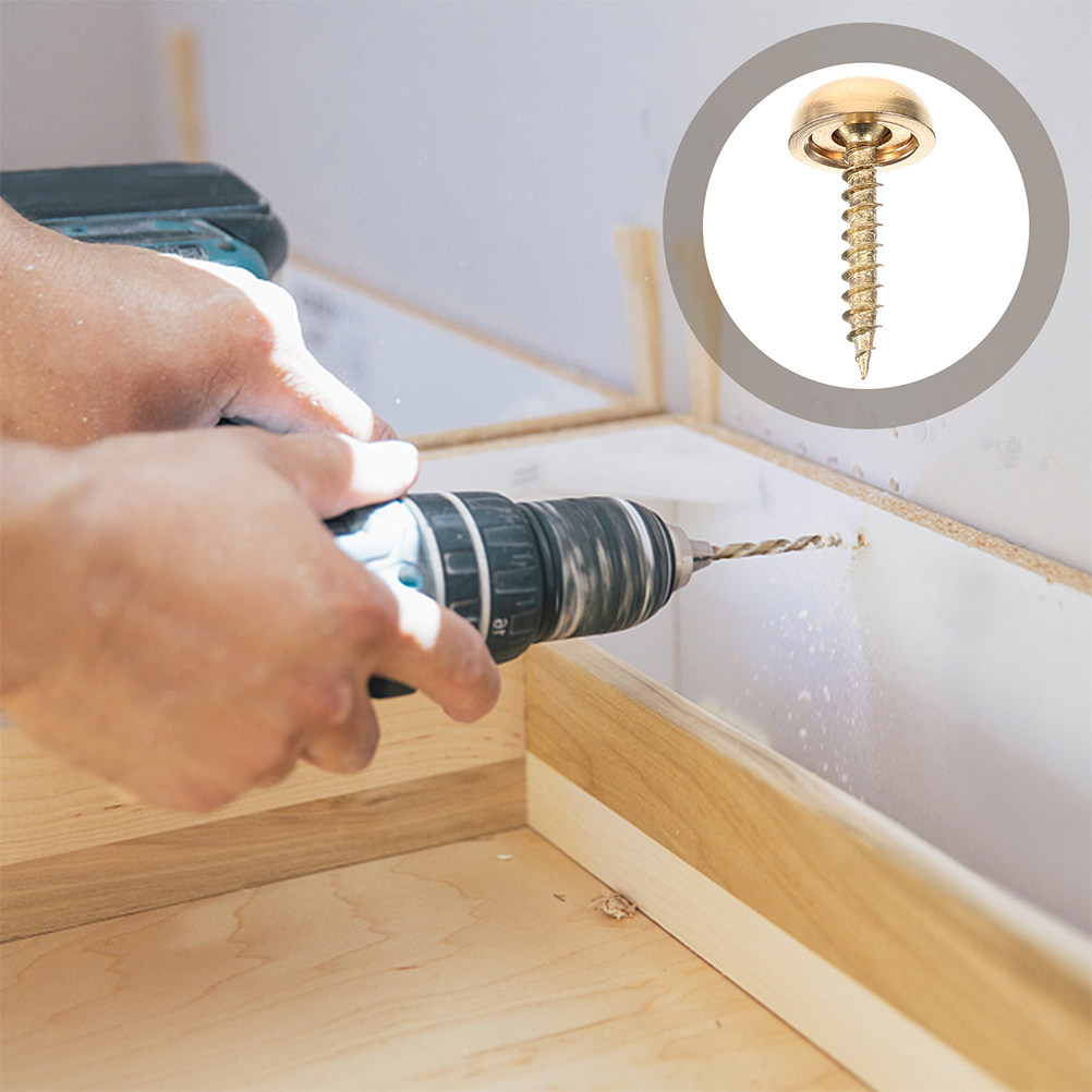 8Pcs Decorative Cap Screws Bra - Woodworking Projects Art ulasan dan harga