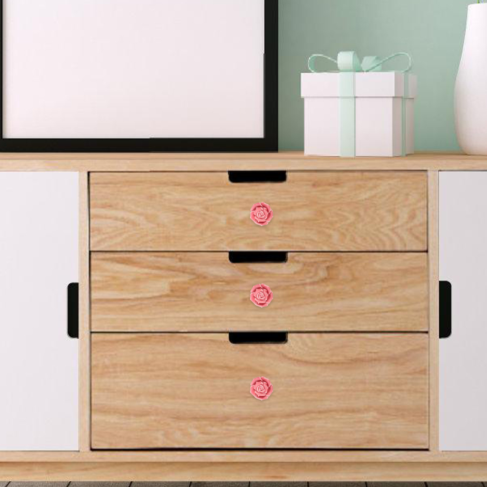 2Pcs Rose Inspired Ceramic Kno - Woodworking Inspiration ulasan dan harga